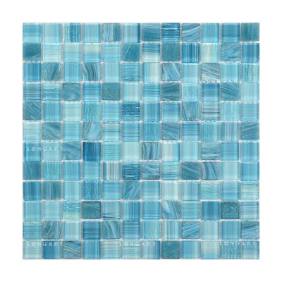 Blue Glass Pool Tiles