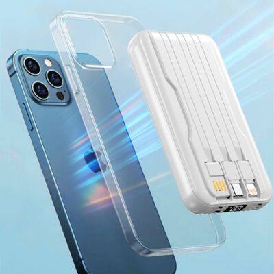 Amazon Best Sellers Magnetic Power Bank Purple With Wireless Charger Power Banks Safe Packs For Mobile Phone photo-4