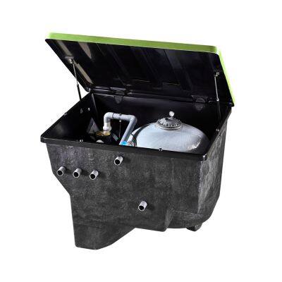 Pikes Underground Fiberglass Sand Filter Pump In-Ground Water Filter System Villa Hotels Swimming Pools Durable Plastic Material