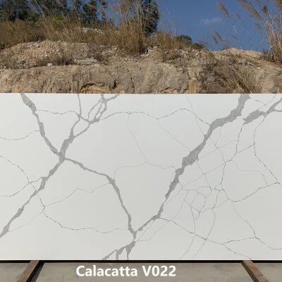 Artificial Stone Calacatta White Quartz Slabs Supplier photo-5