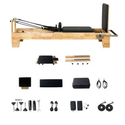 Body Pilates Reformer Set Balanced Professional Yoga Fitness Wood Pilates Machine Bed Chair Equipment for Home Workout photo-3