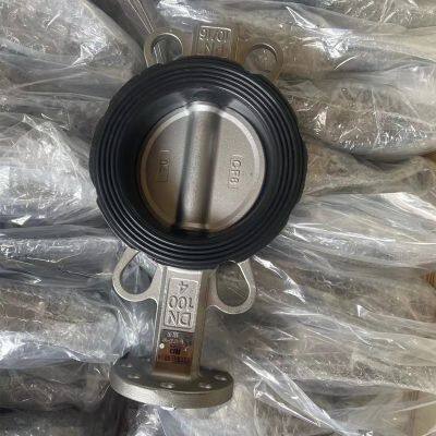 Stainless Steel Butterfly Valve DN40~DN800, ANSI Design, 150LB/300LB Pressure