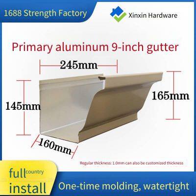 Поставка алюминиево-сплавных желобов размером 9 дюймов, дренажных желобов для кромок крыш заводских зданий и изготовитель готовых желобов