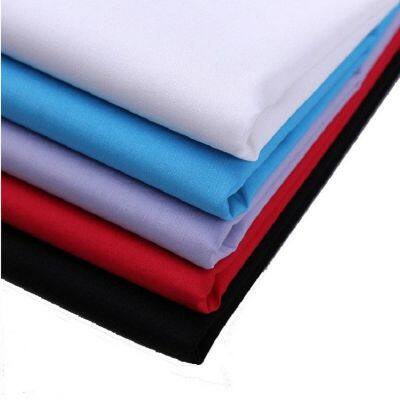 High Quality Polyester Cotton Fabric 133x94 Woven Plain Shirt Fabric for Business Suit