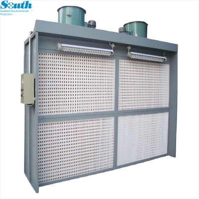 Dual-station Dry Paint Spraying Booth, Paint Mist Trapping and Purification Device, Direct Supply of Dust Removal and Filtration Cabinet for Industrial Spraying Line photo-5