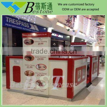 Artificial top eyebrow furniture, eyebrow threading kiosk