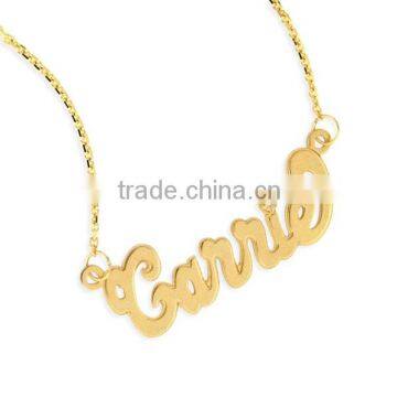 14K Gold Classic Script Name Necklace for wholesale