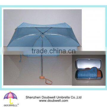 mini super folding umbrella in case