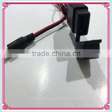Standard USB Adapter Connector For DC Motorcycle Battery Charging Cables photo-4