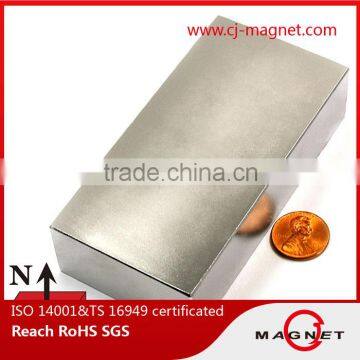 Big size sintered ndfeb magnet with high Br