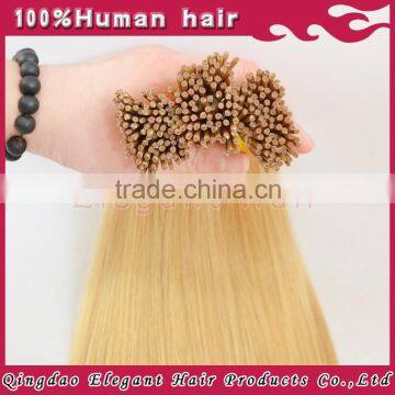New arrival top quanlity silky straight double drawn 2g strands i tip hair extensions