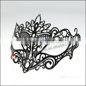 Swan Laser Cut Venetian Mask Masquerade Metal Filigree Halloween Ball Party Mask photo-2
