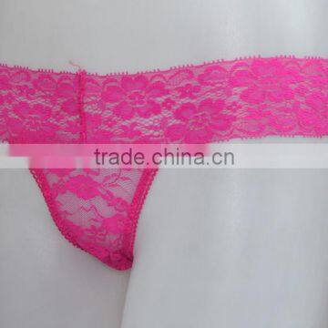 Full Lace Panty Thong,sexy Lace Pink G-string Nighty photo-2