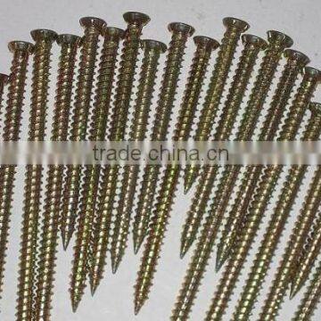 Full thread yellow zinc window screw/concrete screw supplier XL-B21