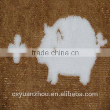 custom printed pig pattern jacquard fabric for sale