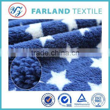 100%polyester knit pattern cheap wholesale blankets fabric super soft velour(sherpa)printed