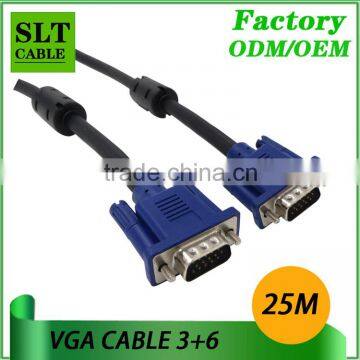Shenlantuo Factory Outlet High Quality VGA Cable Male to Male 3+6 15pin 25M Vga Cable for Projector Computer LCD Monitor Laptop photo-2