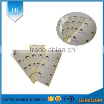 Wholesale coated paper covering film pre printed barcode packing labels direct factory price