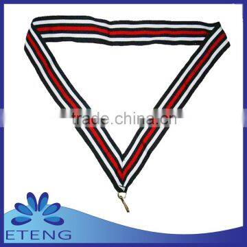 Wholesale high quanlity polyester printed satin medal ribbon