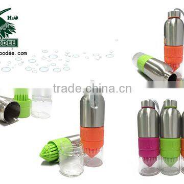 2014 Newest design plastic fruit bottle / lemon bottle / lemon water bottle