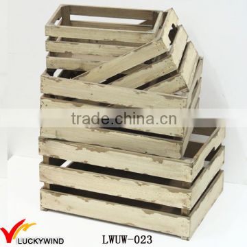 Rustic Distressed Wooden Apple Crates Wholesale