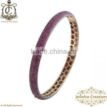 92.5 Sterling Silver Handmade Wholesale Bracelet. Wholesale Fashion Jewelry Ruby Gemstone Bracelets.