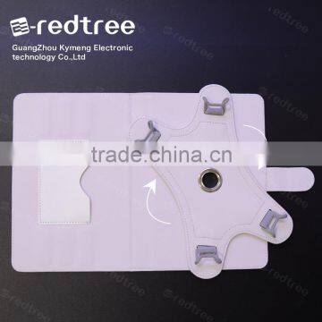 Flower Printing With Good Quality pu Leather Standing Cover Case for Tablet photo-4