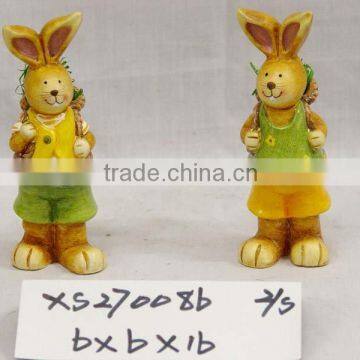 Terracotta rabbit,2asst.