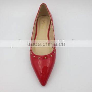 New Style Fashion Pointed Toe Flat Shoes With Small Rivet photo-3
