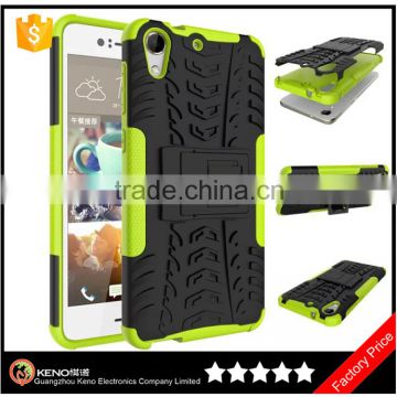 Keno Hybrid Shockproof Mobile Phone Cover for HTC Desire 728 with Kickstand