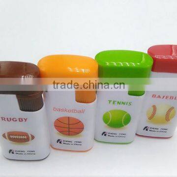 Sports Printed With Cap Flameless Oil Recharg Windproof Lighter photo-3