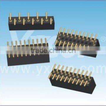 China supplier 1.27mm pitch UL certificate vertical SMT Round female header