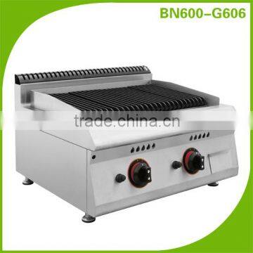 Restaurant Equipment Supplies Cast Iron Lava Rock Gas Charbroiler Grill (Countertop)