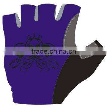 Dark blue skull 2015 hot sales safety gloves Sports Gloves Breathable gloves Half Finger gloves cycling gloves Bicycle gloves