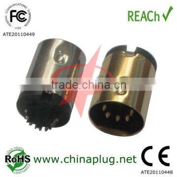 Din male connector of din 5p male connector for din power plug