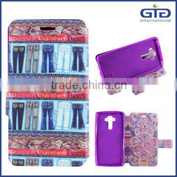 [GGIT] Double Face Color Painting Leather Mobile Phone Cover Case for LG