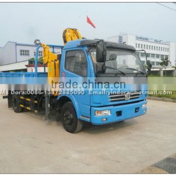 Knuckle boom truck 3.2 ton crane for sale