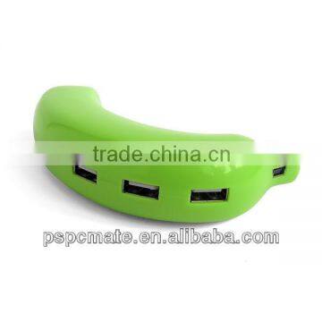 Banana Shaped Cute USB Hub with 4 Ports