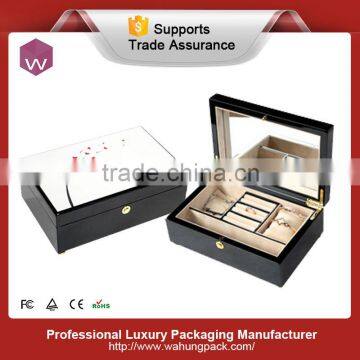 the plum flower pattern happy jewel wood box