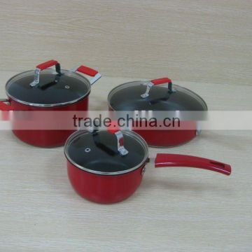 Charms Aluminum Non Stick Cookware Set with Color Coating