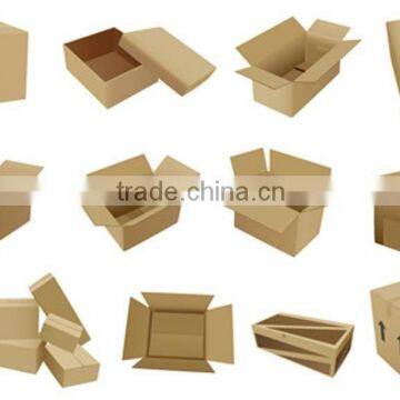 Double wall custom design print corrugated carton packaging box wholesale