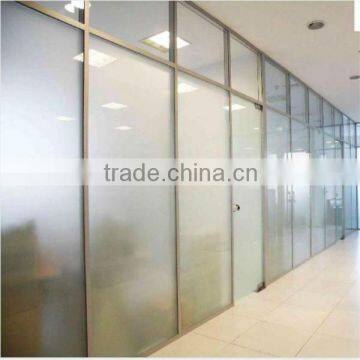 glass partition double glass aluminum room divider