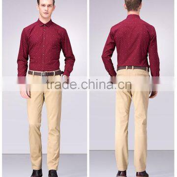 men's Straight trousers business pants warm woolen pants for business man