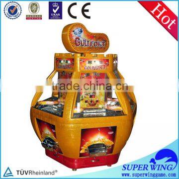 Coin push machine for sale gold fort coin pusher amusement machine