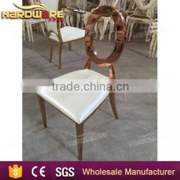 Metal Frame Circle Back Banquet Chairs for Hotel Dining Room photo-2