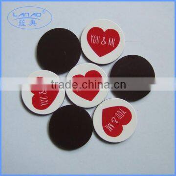 small round fridge magnet