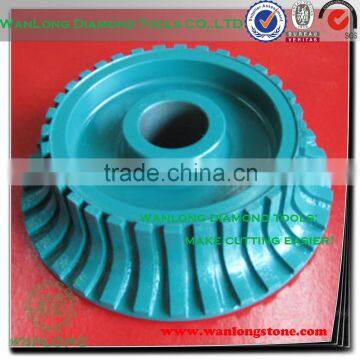 wanlong long life concave diamond grinding wheel for granite grinding and repairing