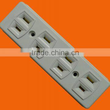Japanese Standard 2 Flat Pin 4 Pole Outlet Socket (AE6004)