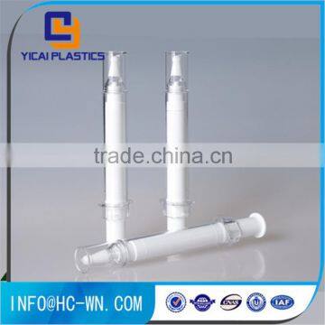 Silk Screen Printing Eye Cream Syringe Shaped Plastic Cosmetic Injection Bottle