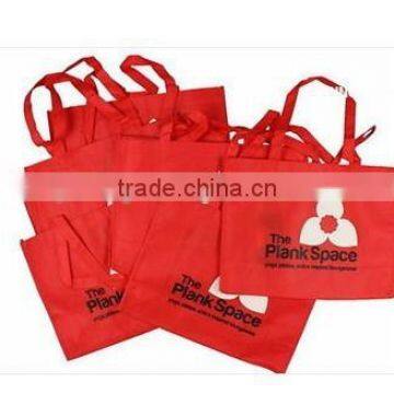 Red Reuseable Shopping Bags in supermarket